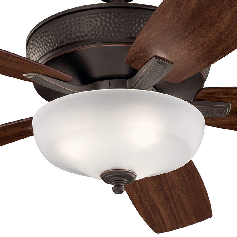 Image 4 52" Kichler Monarch II Olde Bronze LED Ceiling Fan with Remote more views