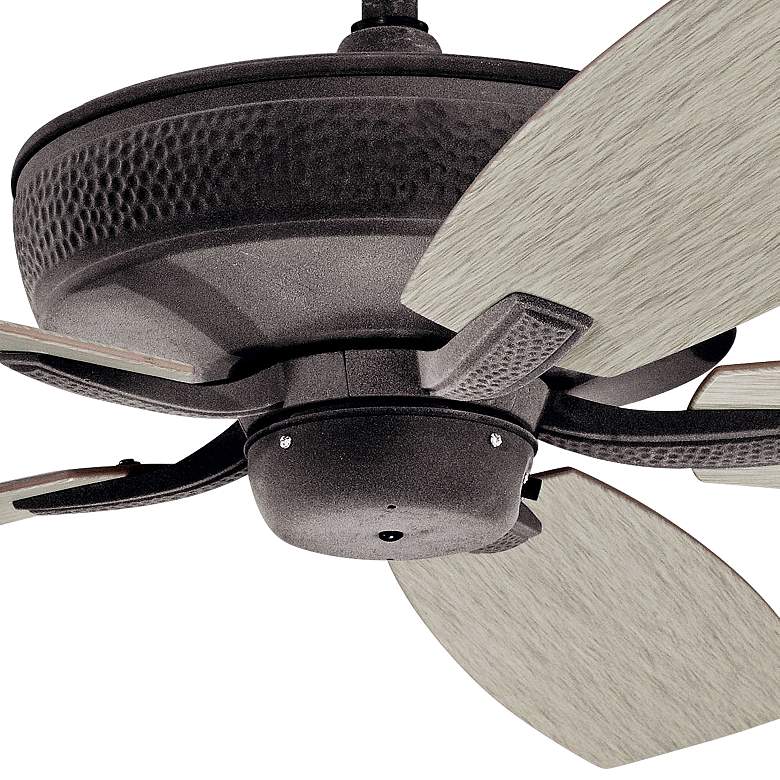 Image 3 52" Kichler Monarch II Patio Weathered Zinc Ceiling Fan with Remote more views