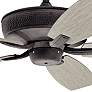 52" Kichler Monarch II Patio Weathered Zinc Ceiling Fan with Remote