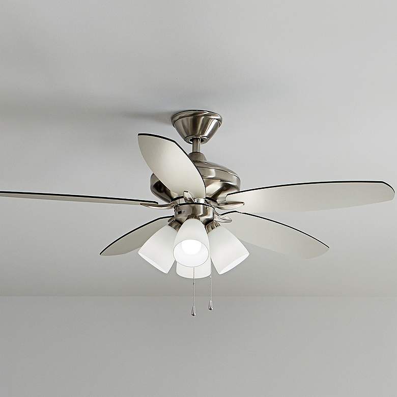 Image 2 52" Kichler Renew Brushed Steel LED Ceiling Fan