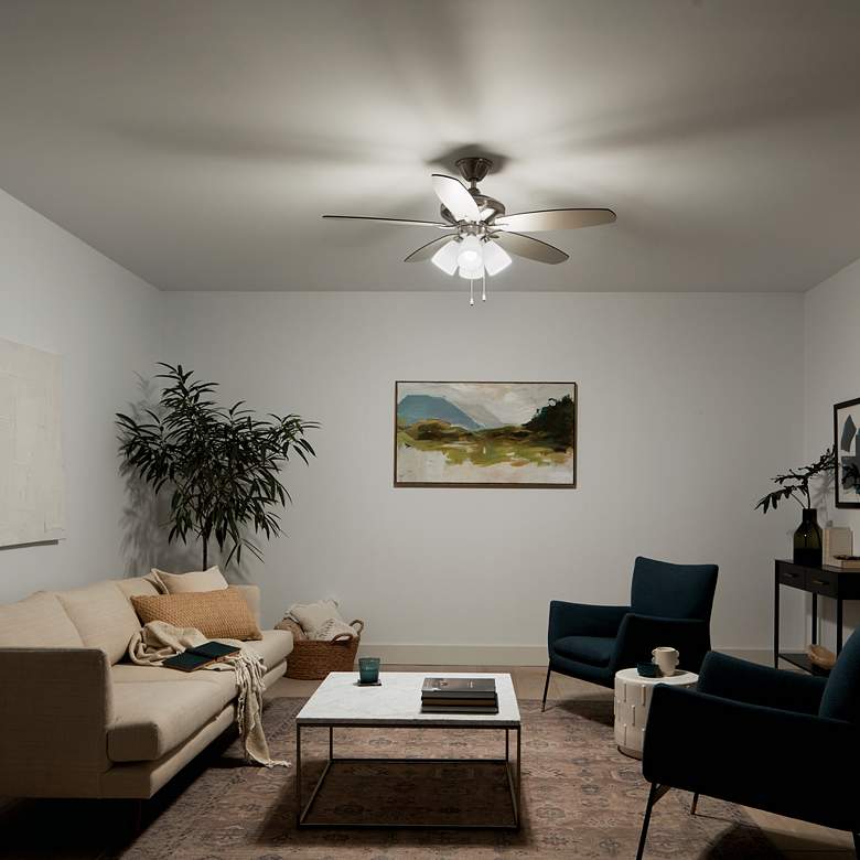Image 7 52" Kichler Renew Brushed Steel LED Ceiling Fan more views