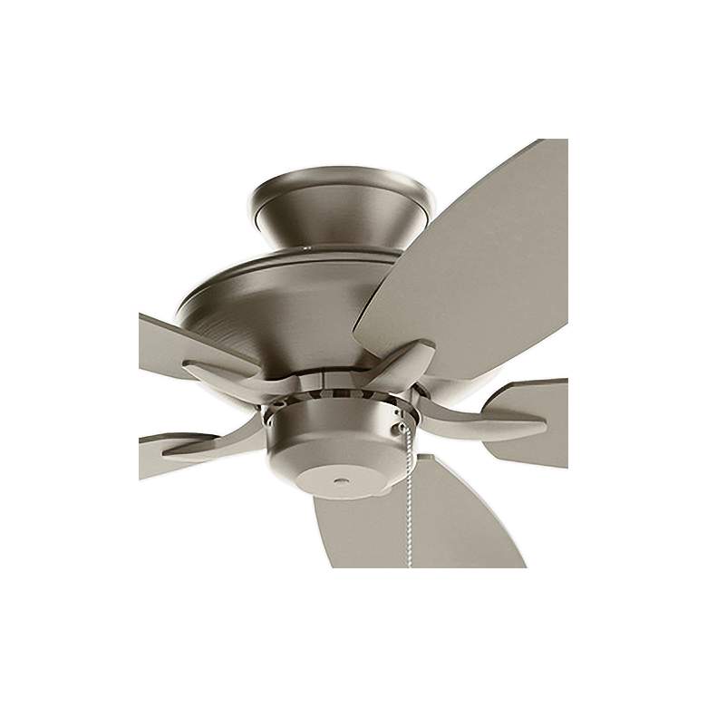 Image 6 52 inch Kichler Renew Damp Rated Brushed Nickel Pull Chain Ceiling Fan more views