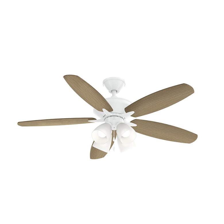 Image 4 52" Kichler Renew Mattte White LED Pull Chain Ceiling Fan more views