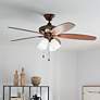 52" Kichler Renew Oil Brushed Bronze LED Ceiling Fan in scene
