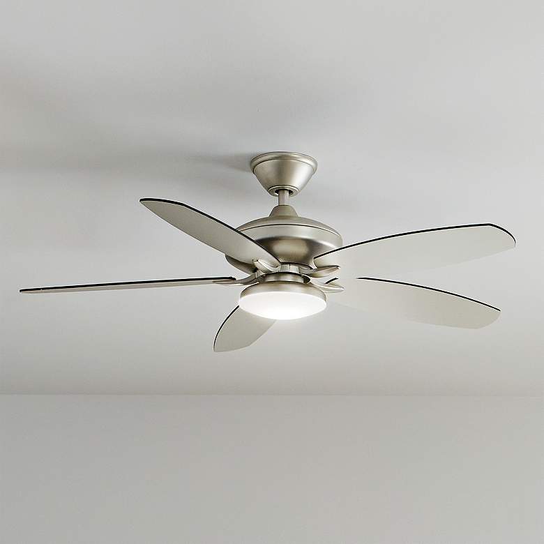 Image 2 52" Kichler Renew Painted Brushed Nickel LED Ceiling Fan