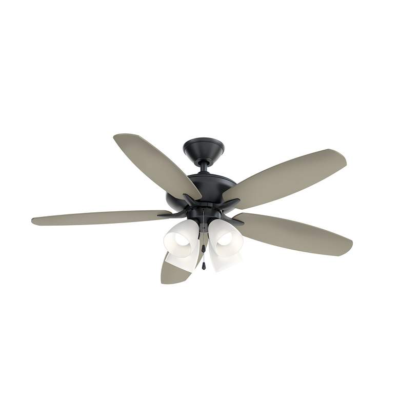 Image 4 52 inch Kichler Renew Premier Satin Black LED Ceiling Fan more views