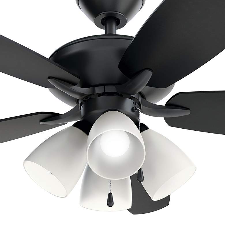 Image 5 52" Kichler Renew Premier Satin Black LED Ceiling Fan more views