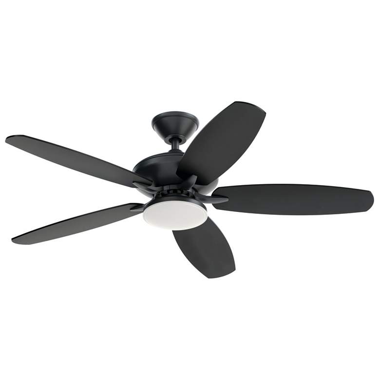 Image 3 52" Kichler Renew Satin Black and Silver LED Ceiling Fan