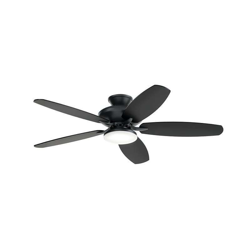 Image 4 52" Kichler Renew Satin Black and Silver LED Ceiling Fan more views