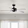 52" Kichler Renew Satin Black Ceiling Fan in scene