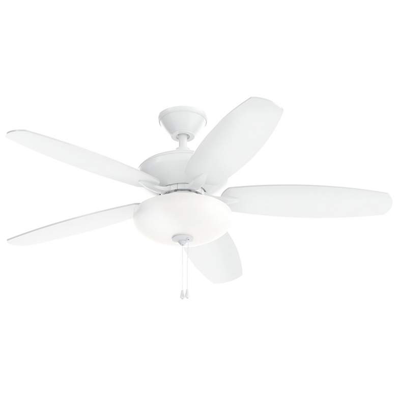 Image 3 52" Kichler Renew Select Matte White LED Ceiling Fan