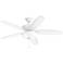 52" Kichler Renew Select Matte White LED Ceiling Fan