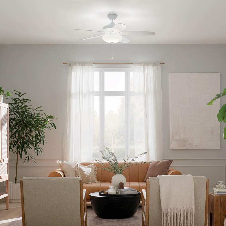 Image 7 52" Kichler Renew Select Matte White LED Ceiling Fan more views