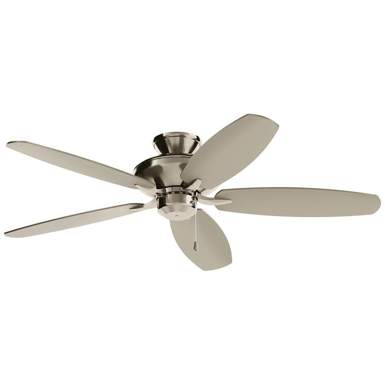 Image 1 52" Kichler Renew Silver Finish Motor and Blades Ceiling Fan