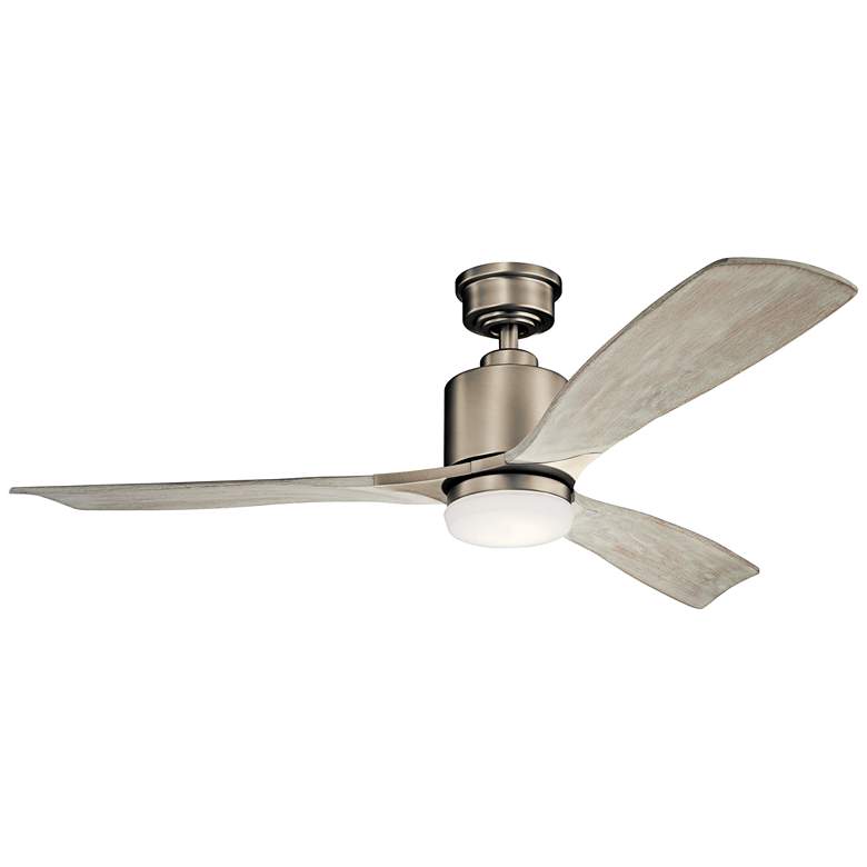 Image 2 52" Kichler Ridley II Antique Pewter LED Ceiling Fan with Wall Control