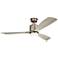 52" Kichler Ridley II Antique Pewter LED Ceiling Fan with Wall Control