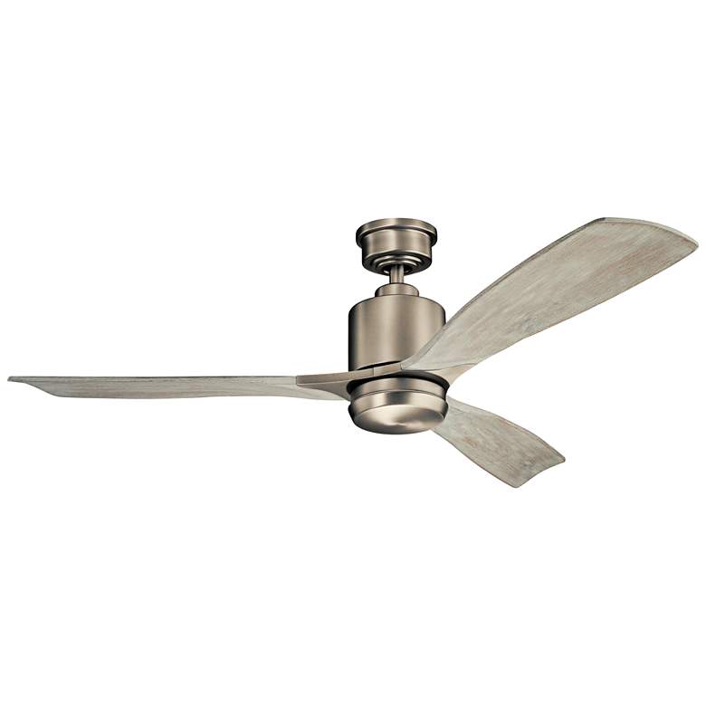 Image 3 52 inch Kichler Ridley II Antique Pewter LED Ceiling Fan with Wall Control more views