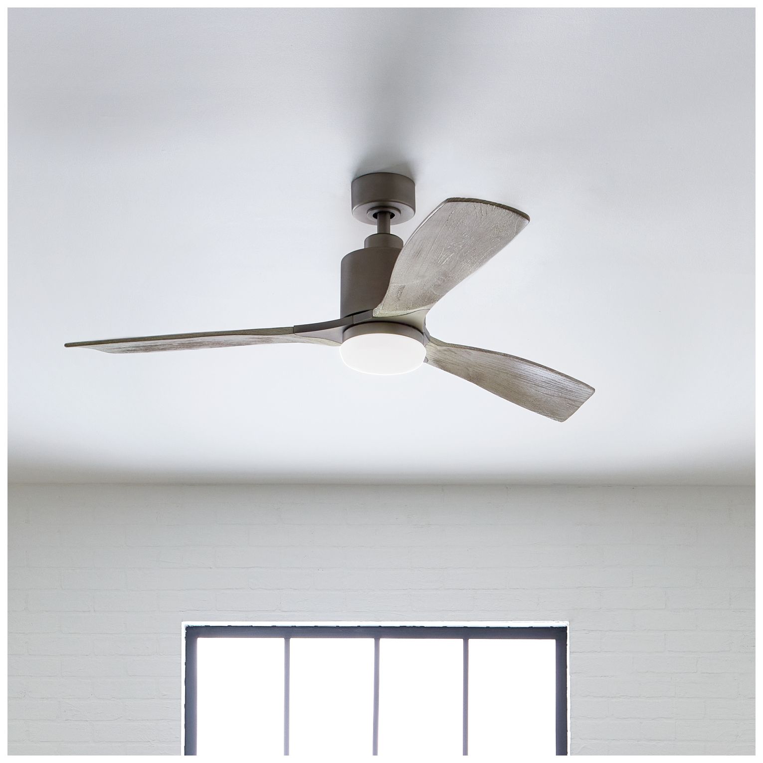 Image 7 52" Kichler Ridley II Antique Pewter LED Ceiling Fan with Wall Control more views