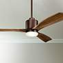 52" Kichler Ridley II Bronze LED Ceiling Fan with Wall Control