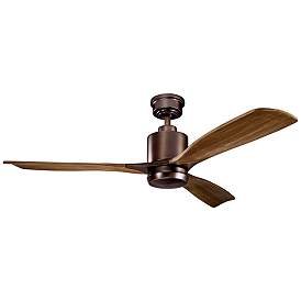 Image3 of 52" Kichler Ridley II Bronze LED Ceiling Fan with Wall Control more views