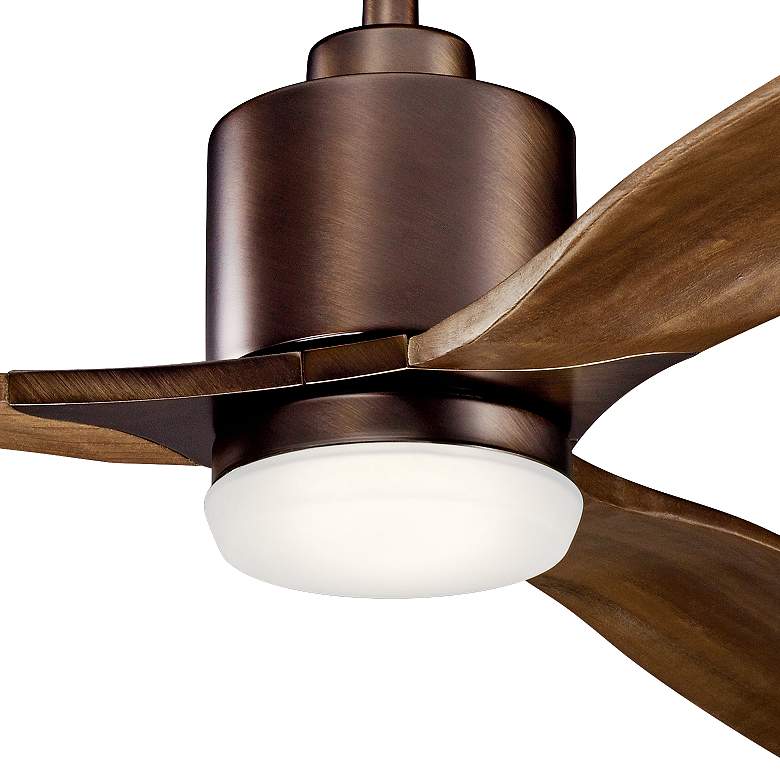 Image 4 52 inch Kichler Ridley II Bronze LED Ceiling Fan with Wall Control more views