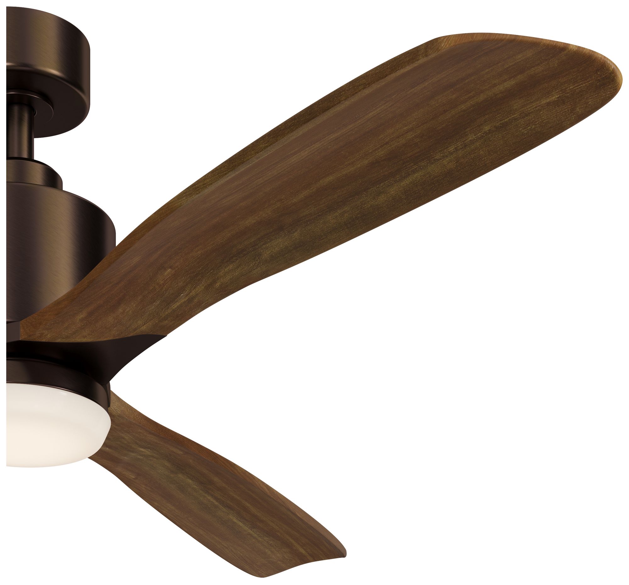 52" Kichler Ridley II Bronze LED Ceiling Fan with Wall Control