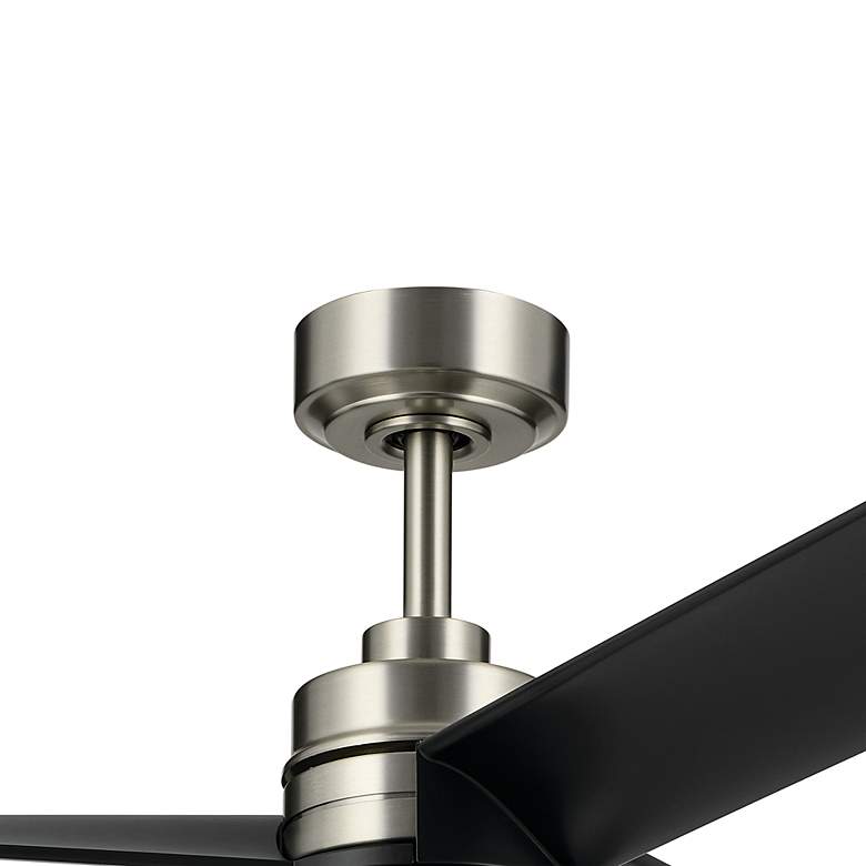 Image 6 52" Kichler Spyn Lite Nickel and Black Pull Chain Ceiling Fan more views