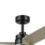 5_52" Kichler Spyn Lite Satin Black Silver Blades Pull Chain Ceiling Fan more views