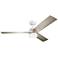 52" Kichler Spyn White and Silver LED Ceiling Fan with Wall Control
