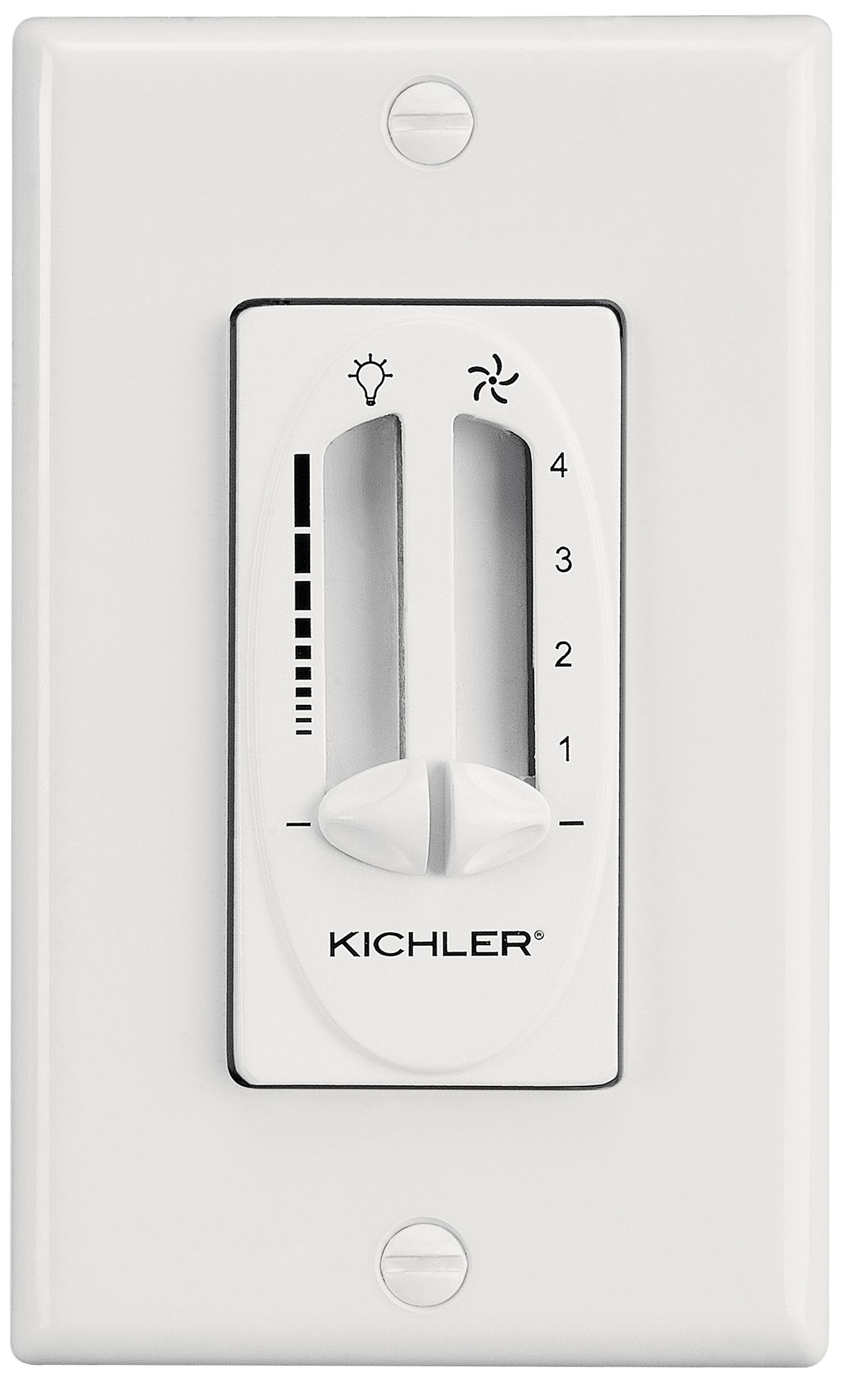 Image 3 52" Kichler Spyn White and Silver LED Ceiling Fan with Wall Control more views