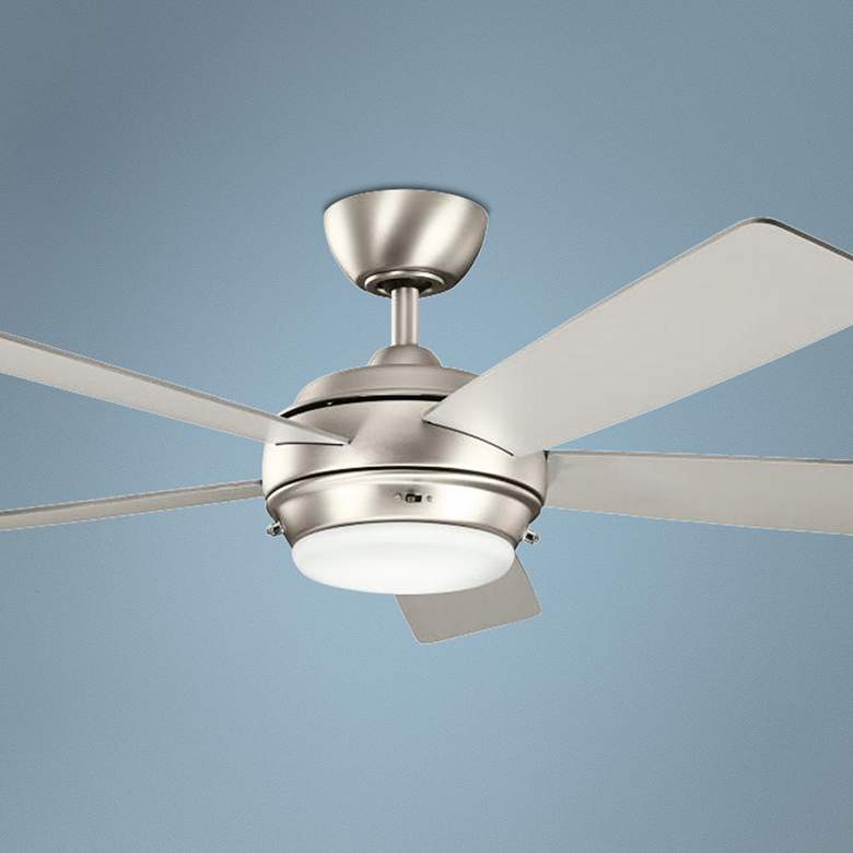 Image 1 52 inch Kichler Starkk Brushed Nickel Ceiling Fan