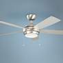 52" Kichler Starkk Brushed Nickel LED Pull Chain Ceiling Fan