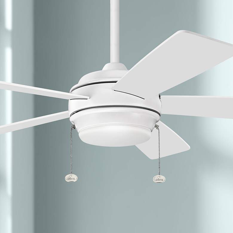 Image 1 52 inch Kichler Starkk Matte White Ceiling Fan