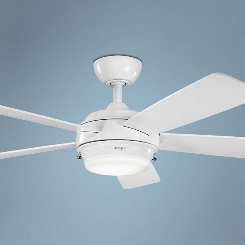 Image 1 52 inch Kichler Starkk White Ceiling Fan