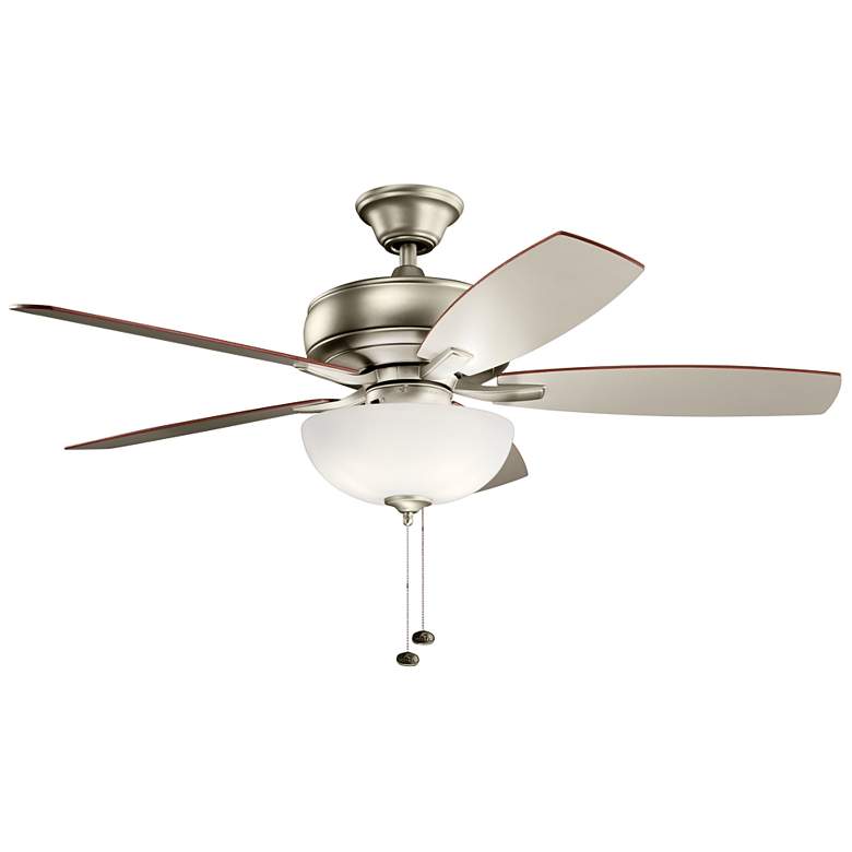 Image 1 52 inch Kichler Terra Select Brushed Nickel Ceiling Fan with Pull Chain