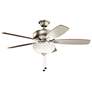 52" Kichler Terra Select Brushed Nickel Ceiling Fan with Pull Chain