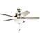 52" Kichler Terra Select Brushed Nickel Ceiling Fan with Pull Chain
