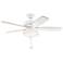 52" Kichler Terra Select Matte White Ceiling Fan
