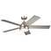 52" Kichler Tide Brushed Nickel LED Outdoor Ceiling Fan with Remote