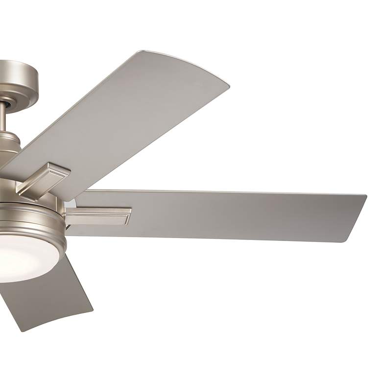 Image 3 52" Kichler Tide Brushed Nickel LED Outdoor Ceiling Fan with Remote more views
