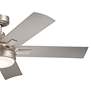 3_52" Kichler Tide Brushed Nickel LED Outdoor Ceiling Fan with Remote more views
