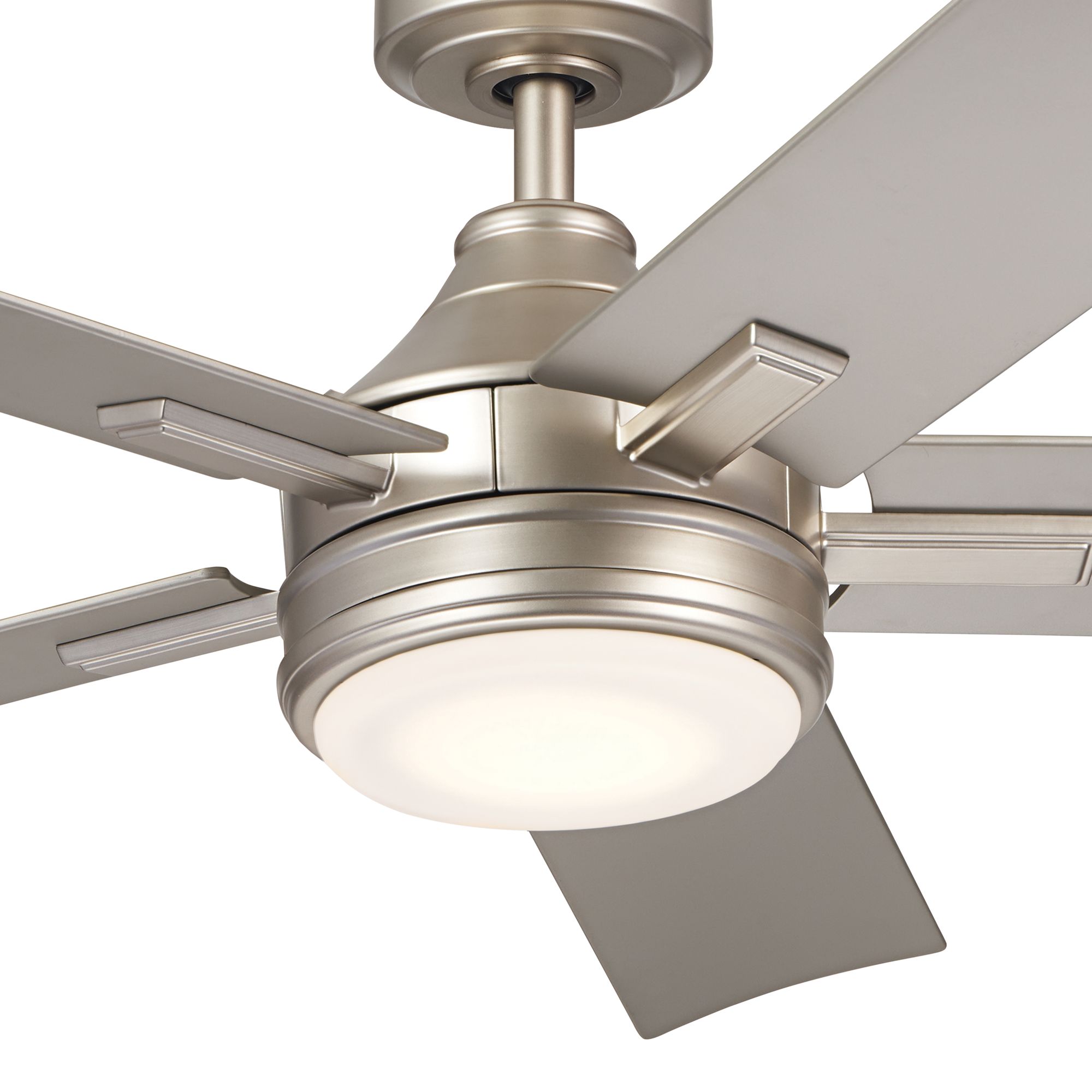 Image 4 52" Kichler Tide Brushed Nickel LED Outdoor Ceiling Fan with Remote more views