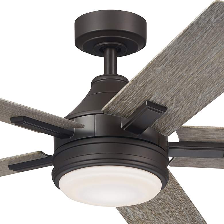 Image 3 52" Kichler Tide Olde Bronze LED Outdoor Ceiling Fan with Remote more views