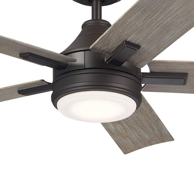 Image 3 52" Kichler Tide Olde Bronze LED Outdoor Ceiling Fan with Remote more views