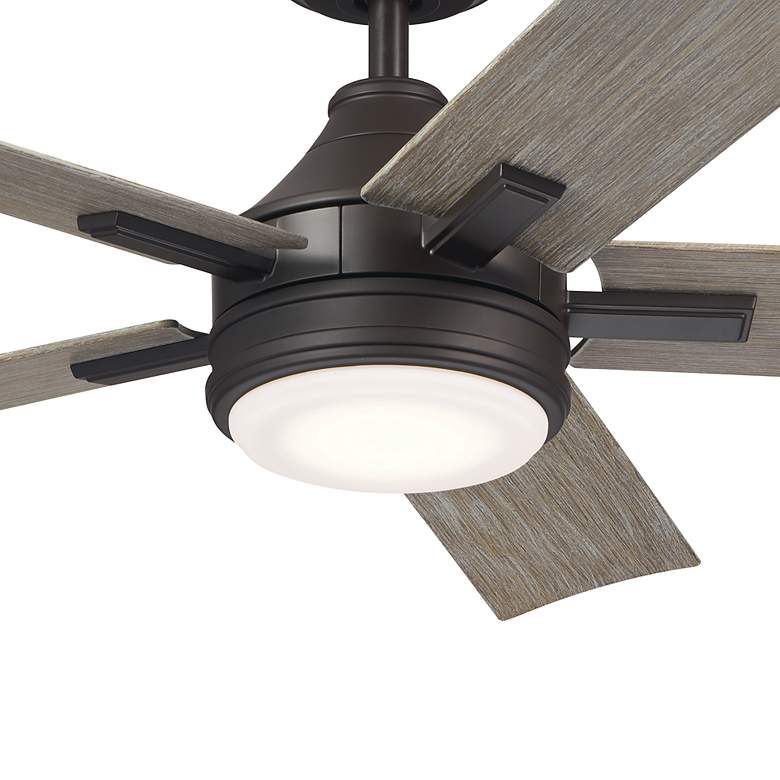 Image 4 52" Kichler Tide Olde Bronze LED Outdoor Ceiling Fan with Remote more views
