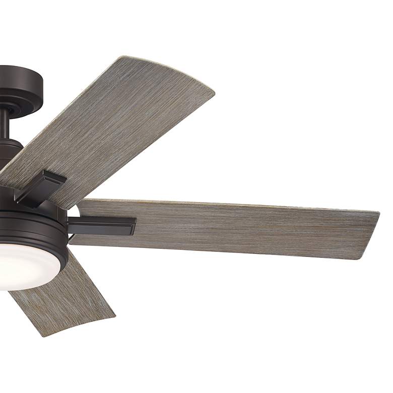 Image 5 52" Kichler Tide Olde Bronze LED Outdoor Ceiling Fan with Remote more views