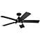52" Kichler Tide Satin Black LED Outdoor Ceiling Fan with Remote