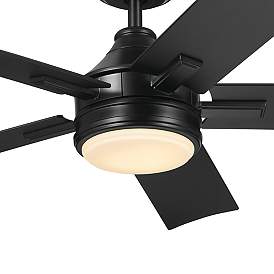 Image4 of 52" Kichler Tide Weather+ Black LED Wet Ceiling Fan with Remote more views