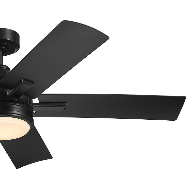 Image 5 52" Kichler Tide Weather+ Black LED Wet Ceiling Fan with Remote more views