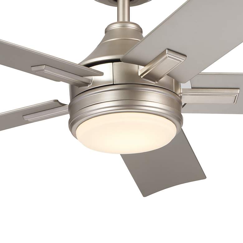 Image 4 52" Kichler Tide Weather+ Brushed Nickel LED Wet Remote Ceiling Fan more views
